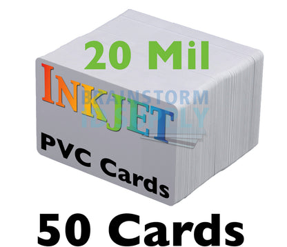 Cartes plastiques jet d'encre Canon CR80 16 mil, recto verso, paquet de 250