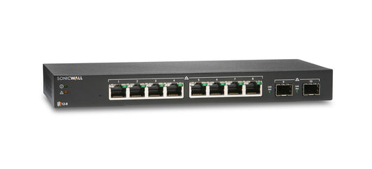 SonicWall SWCH SWS12-8 Desktop Gigabit Switch, 10-Port
