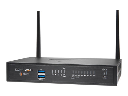 SONICWALL TZ370 Wireless-AC Firewall, 8x1GbE, SonicOS 7