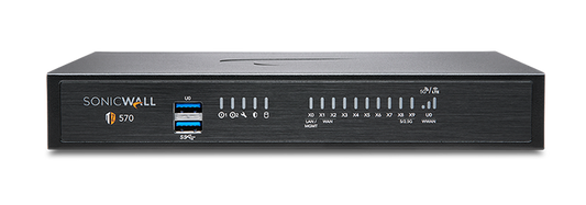 SONICWALL TZ570 Firewall Appliance, 14 Ports, 5Gbps, SonicOS 7