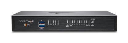 SONICWALL TZ670 Firewall, 8x1GbE, 2x10G SFP+, SonicOS 7