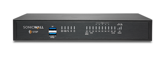 SONICWALL TZ570P Network Security Appliance, 5Gbps, 14-Port, TAA Compliant