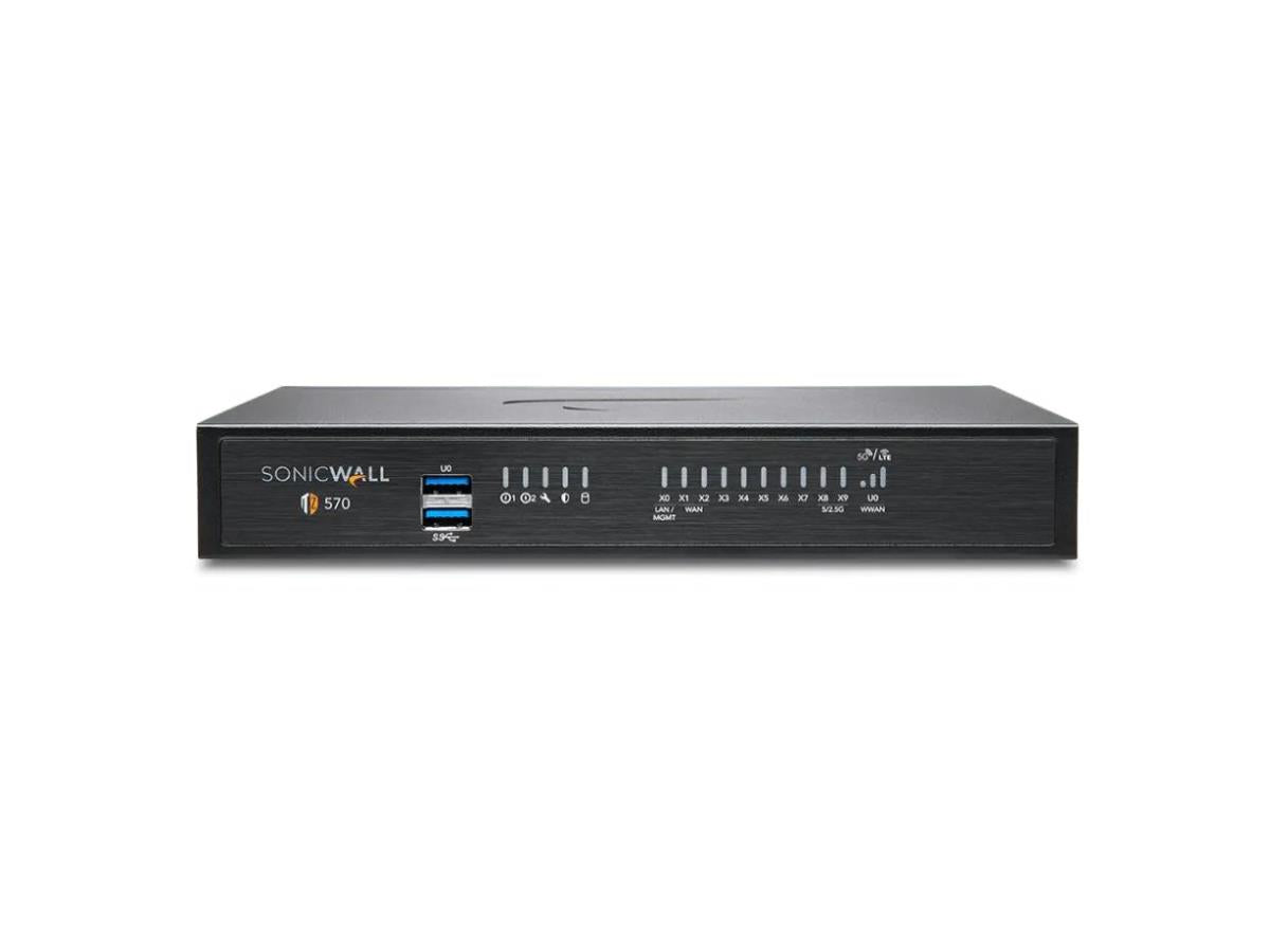 SONICWALL TZ570 Secure Upgrade Plus Advanced Edition 3YR is a high-performance security appliance designed for scalable network protection. Equipped with 8x1GbE, 2x5G SFP+, and SonicOS 7, it delivers superior IPS and VPN throughput up to 2.5 Gbps and 1.8 Gbps respectively. This compact desktop firewall is ideal for SMEs requiring robust wired connectivity and multi-layered defenses.