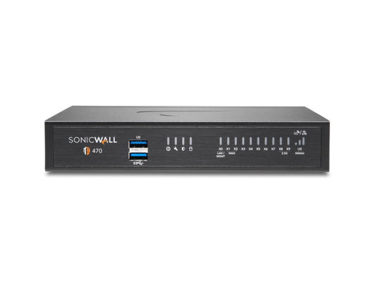 SONICWALL TZ470 Secure Upgrade Plus Advanced Edition (3-Year) delivers powerful firewall and VPN performance with streamlined management and enterprise-class security. Featuring 8x1GbE ports, 2x2.5G SFP+ interfaces, and USB 3.0 connectivity, it supports advanced protocols such as IPSec, AES, DHCP, and SNMP. Optimized for small to medium businesses, it runs on SonicOS 7 and includes compact desktop form factor for space-conscious environments.