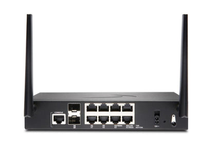 The SONICWALL TZ470 Wireless-AC International TotalSecure Advanced Edition 1YR is a high-performance desktop security appliance featuring 8x1GbE, 2x2.5G SFP+, and dual USB 3.0 ports. Designed for small to mid-size distributed environments, it combines comprehensive threat protection with high-throughput performance. Bundled with a full year of TotalSecure Advanced Protection Service, it delivers firewall, DPI, VPN, anti-malware, and SSL inspection capabilities in a single integrated platform.