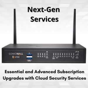 Mise à niveau sécurisée sans fil AC SONICWALL TZ470W Plus 2 ans