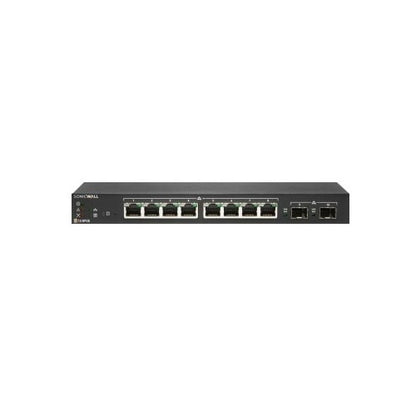 SONICWALL SWS12-8 Switch with 1YR Support, 10-Port GbE, SFP+, Desktop