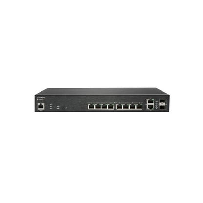 SONICWALL SWS12-8 Switch with 1YR Support, 10-Port GbE, SFP+, Desktop