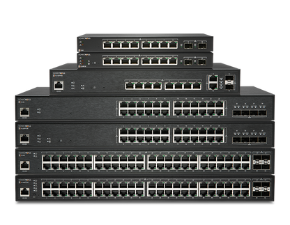 Commutateur SONICWALL SWS14-24FPOE L2 avec garantie WNM et assistance de 3 ans, 29 ports, PoE, 10 Gbit/s