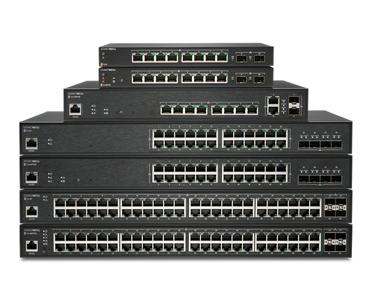 SONICWALL SWS14-24FPOE L2 Switch with 3YR WNM & Support, 29 Ports, PoE, 10Gbps