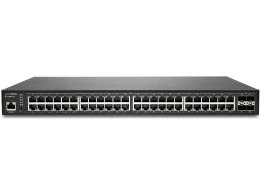 SONICWALL SWS14-48FPOE Switch, 48-Port PoE, 10G SFP+, 1Yr Support