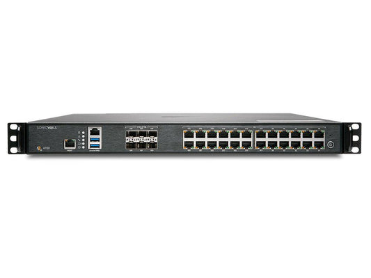 SONICWALL NSA 4700 Secure Upgrade Plus - Essential Edition (3YR) is a high-performance, rack-mounted firewall appliance engineered to protect enterprise networks with advanced threat detection and SD-WAN support. Designed for scalability and reliability, it delivers up to 10 Gbps intrusion prevention throughput and supports 115,000 new sessions per second, ensuring secure and uninterrupted network operations.