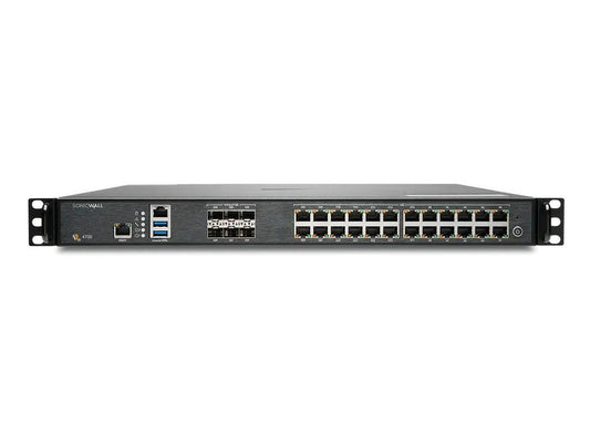 The SonicWall NSa 4700 Total Secure - Essential Edition delivers high-performance, flexible network security in a 1RU form factor. Designed for demanding enterprise environments, it supports up to 11 Gbps VPN throughput and handles 115,000 new sessions per second. Pre-loaded with SonicOS 7 and packaged with a 1-year Essential Edition security subscription, it ensures robust, scalable firewall protection.