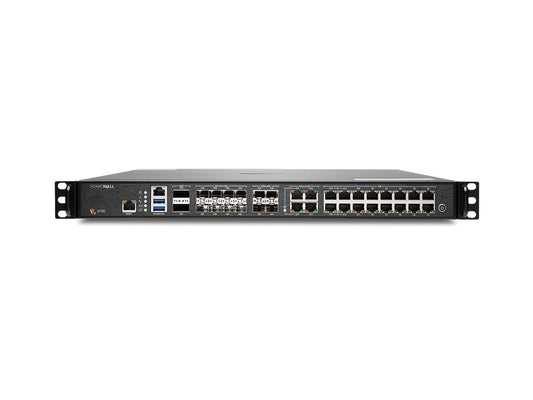 SonicWall NSa 6700 Tradeup with 3-Year Advanced Protection Services Suite delivers high-performance enterprise security in a compact 1U form factor. With an impressive firewall throughput of 36 Gbps and 34 ports supporting 40 Gigabit Ethernet, it is built for scalable and secure network deployments. Designed for easy integration, this promotional tradeup offers advanced threat protection supported by SonicOS 7.