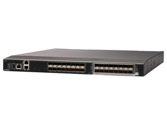 The IBM SAN32C-6 Fabric Switch delivers high-speed 32Gbps Fibre Channel connectivity in a dense 1RU form factor, designed for enterprise SAN environments. With 24 active 32G SFP ports and advanced management protocols like SNMPv3, SSH, and HTTPS, it supports secure and scalable storage networking. Reliability, encryption, and versatile port options make it ideal for high-throughput, mission-critical applications.