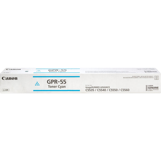Cartouche de toner cyan Canon GPR-55, rendement de 60 000 pages