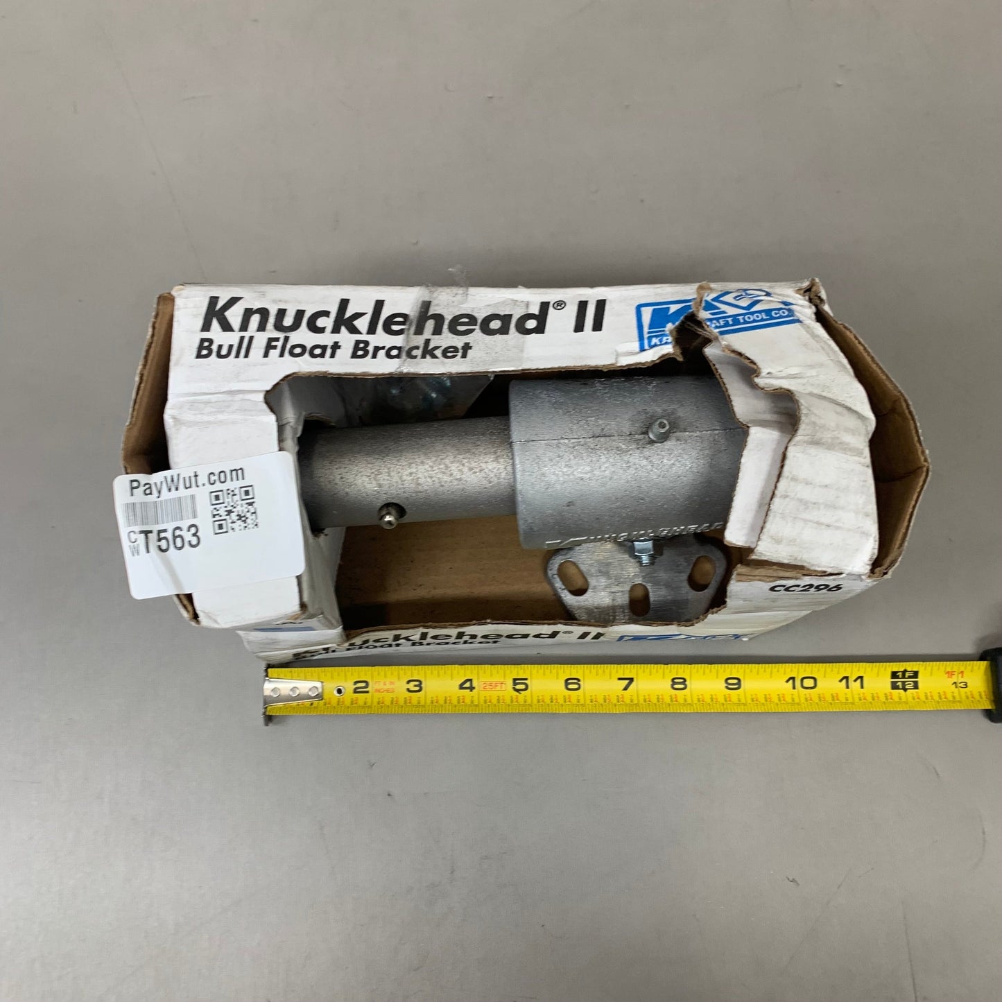 KRAFT TOOL Knucklehead ll Tilt Float Bracket 9 In. x 5 In. x 8 In. Gray CC296