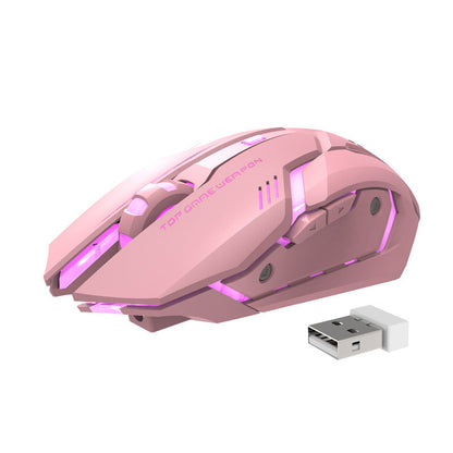 Silent Gaming Mouse with Wireless Charging