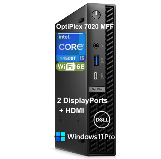 Ordinateur portable Dell OptiPlex Micro 7020 Core i5-14500T, 16 Go, SSD 512 Go, Windows 11