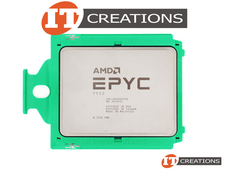 AMD EPYC 7532 32-Core 2.4GHz Processor, SP3 Socket, 256MB L3 Cache