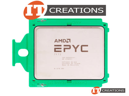 Processeur AMD EPYC 24 cœurs, modèle 7F72, 3,2 GHz, enveloppe thermique (TDP) de 240 W