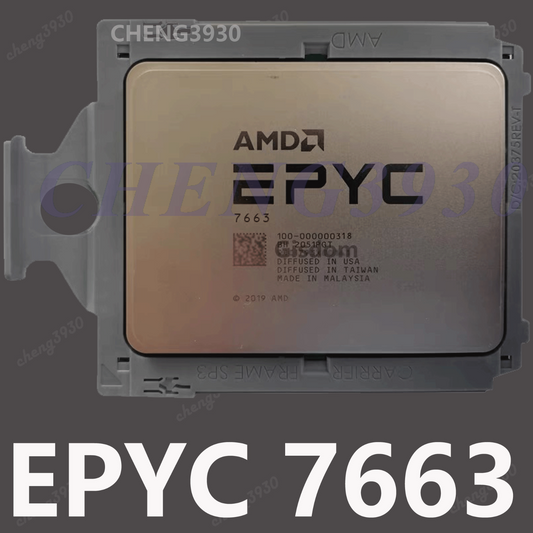 Processeur serveur AMD EPYC MILAN 7663 56 cœurs, 2,0 GHz, socket SP3