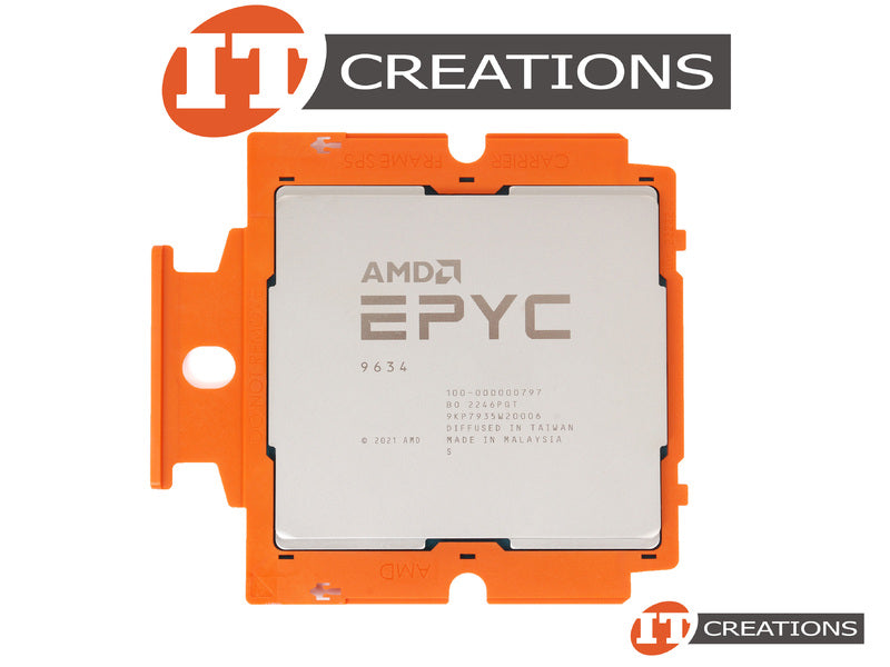 Processeur AMD EPYC 9634 84 cœurs 2,25 GHz, socket SP5, 384 Mo de cache L3