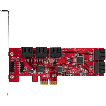 StarTech 10-Port SATA PCIe Controller Card, 6Gbps