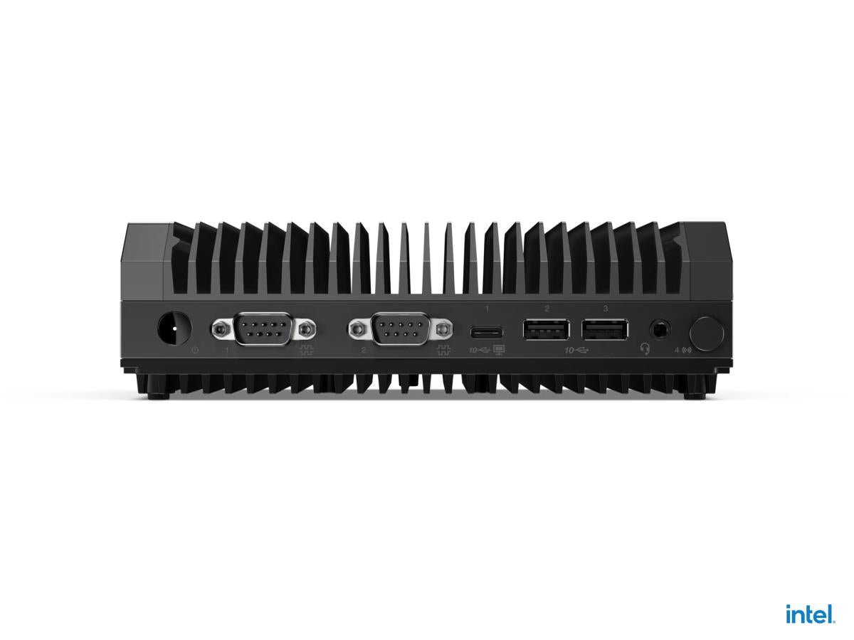 The Lenovo ThinkEdge SE30 is a compact industrial-grade desktop powered by an Intel Core i5-1145G7E vPro processor, offering efficient performance and enterprise-ready manageability. Equipped with 16GB DDR4 RAM and a 256GB PCIe Gen4 SSD, it delivers rapid boot times and reliable multitasking. Its compact Ultra Small Form Factor and multiple connectivity options make it ideal for edge computing, IoT applications, and space-constrained environments.
