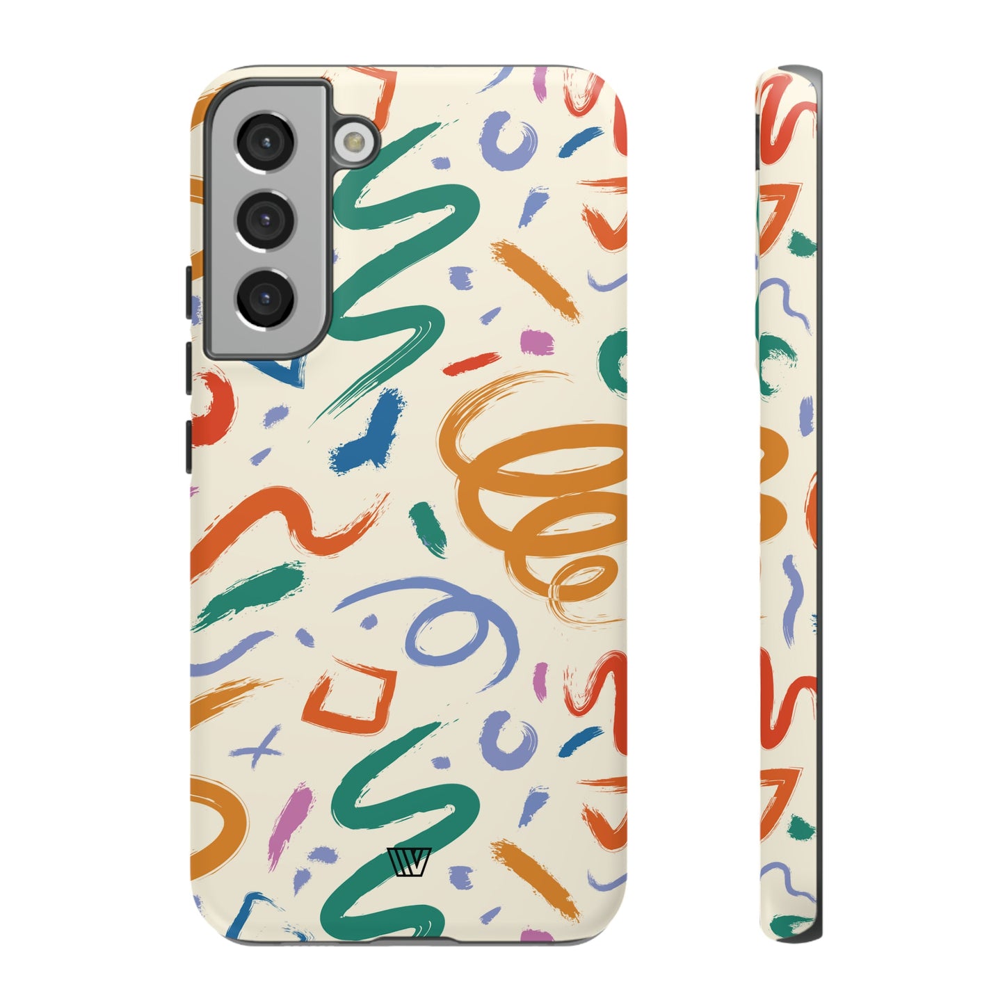DOODLE BRUSH STROKES | Tough Phone Case