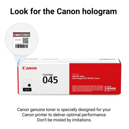 Cartouche de toner noir Canon 045, rendement standard, 1242C001