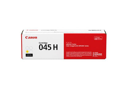 Canon 045H Yellow High Yield Toner Cartridge (1243C001) delivers up to 2,200 pages of sharp, vibrant yellow prints. Designed specifically for Canon ImageCLASS and i-SENSYS series printers, it ensures consistent image quality and enhanced productivity. Ideal for users who demand long-lasting consumables for intensive printing environments.