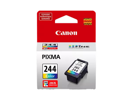 The Canon CL-244 Color Ink Cartridge delivers vibrant, high-quality color prints and is compatible with a wide range of Canon PIXMA printers. Ideal for everyday printing, this original Canon consumable ensures consistent output and reliable performance in TAA-compliant environments.