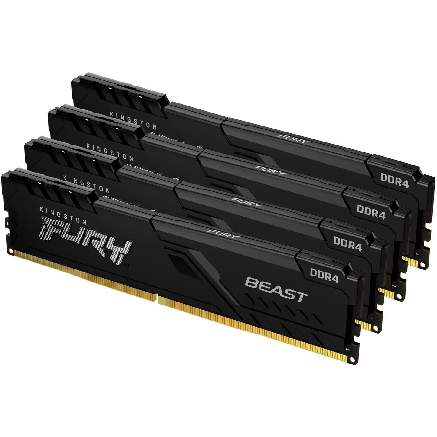 Kit Kingston 128 Go DDR4 3600 MHz CL18 DIMM (4 x 32 Go) FURY Beast Noir