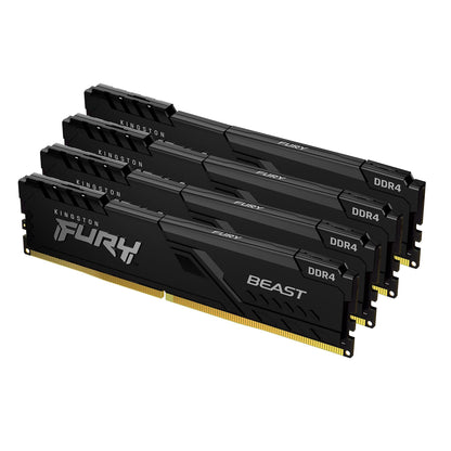 Kit Kingston FURY Beast 128 Go DDR4 3200 MHz CL16 (4 x 32 Go)