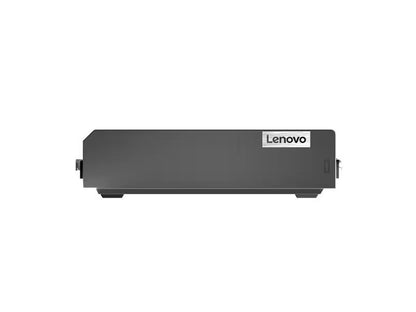 The Lenovo ThinkEdge SE10 is a compact industrial-grade PC designed for edge computing and IoT applications. Fueled by a quad-core Intel Atom x6425RE processor and 16GB of DDR4 memory, it ensures stable performance for embedded tasks. It features a high-speed 256GB PCIe Gen4 SSD, Wi-Fi 6E, Bluetooth 5.1, and dual 2.5GbE ports, all in a rugged, small-form enclosure.