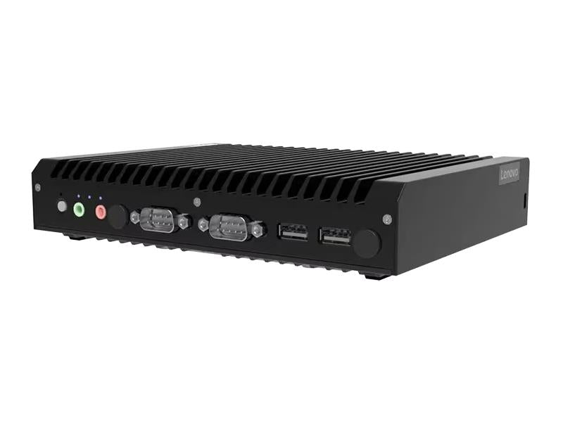 The Lenovo ThinkEdge SE10 is a compact industrial-grade edge computing device designed for performance and reliability. Powered by an Intel Atom x6425RE quad-core processor and 8GB DDR4 memory, it offers efficient multitasking, supported by a fast 256GB M.2 PCIe Gen4 SSD. Ideal for embedded applications and secure deployments, it includes TPM 2.0 and a 1-year onsite warranty.