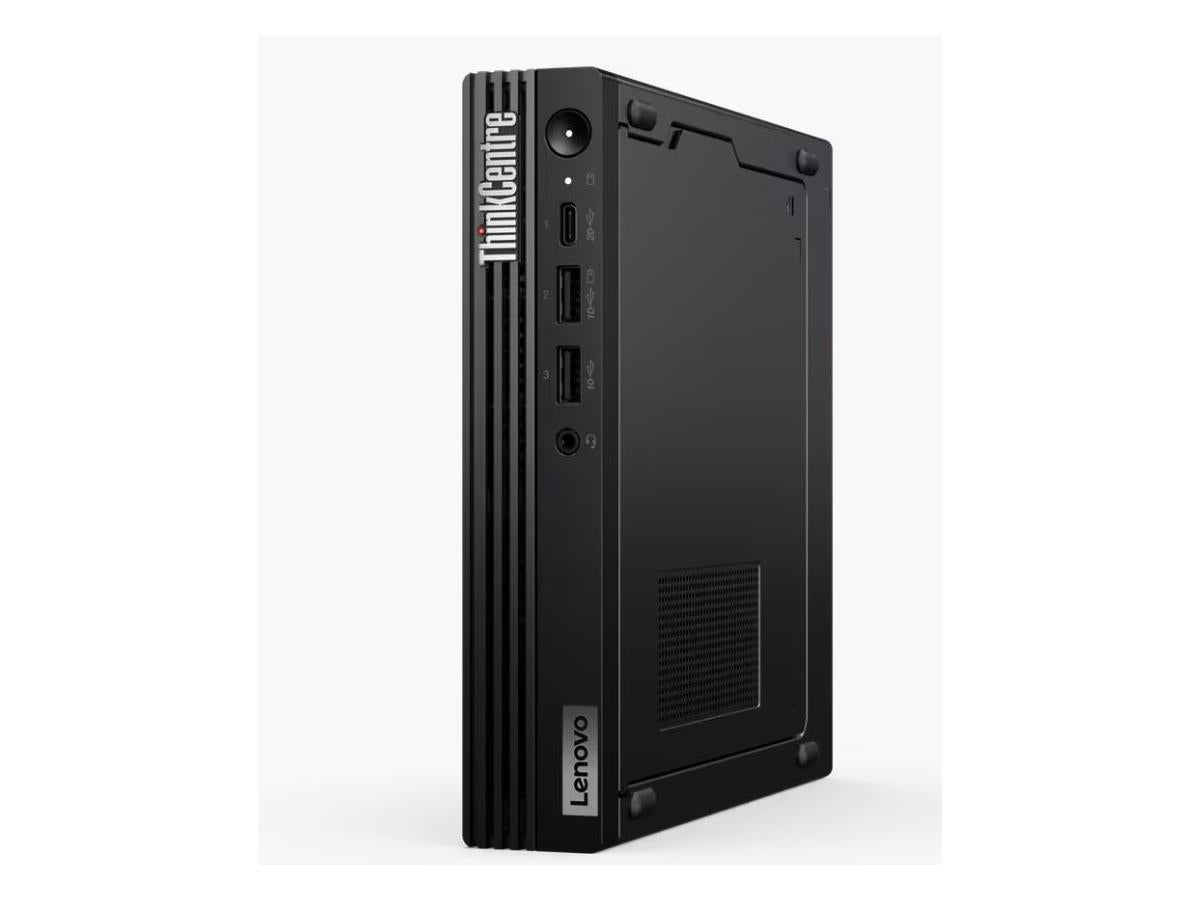 The Lenovo ThinkCentre M90q Gen 5 Tiny Desktop delivers enterprise-grade power in a compact form, ideal for modern business environments. Powered by a 14th Gen Intel Core i5-14500 processor and 16GB DDR5 RAM, it ensures quick multitasking and high-performance operations. The 256GB PCIe Gen4 SSD and integrated Intel UHD Graphics 770 contribute to efficient computing and seamless visuals.