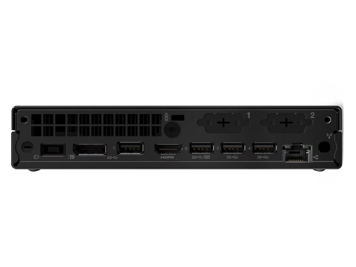 The Lenovo ThinkCentre M90q Gen 5 Tiny is a compact powerhouse designed for professional environments. Powered by an Intel Core i7-14700 processor with 20 cores and up to 5.4GHz Max Turbo Frequency, it delivers seamless multitasking and high-performance computing. With 16GB DDR5 RAM, a 512GB PCIe Gen4 SSD, and Windows 11 Pro, this system is ideal for business use where reliability, speed, and security are critical.
