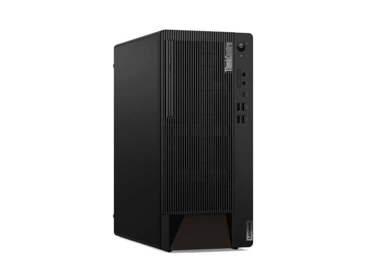 The Lenovo ThinkCentre M90t Gen 5 is a performance-optimized desktop built for demanding enterprise tasks. Powered by a 14th Gen Intel Core i7-14700 processor with up to 5.3GHz turbo speed and 20 cores, this system is paired with 16GB DDR5 memory and a high-speed 512GB PCIe Gen4 SSD. It includes Windows 11 Pro, Intel UHD Graphics 770, Wi-Fi 6E, Bluetooth 5.3, and a 3-year onsite warranty, delivering a secure powerhouse in a compact tower chassis.