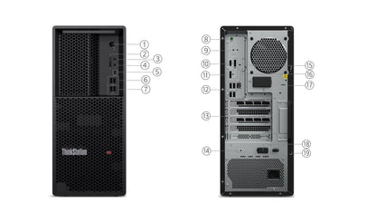 Ordinateur de bureau Lenovo ThinkCentre M90s Gen 5 SFF, i9-14900, 16 Go, SSD 256 Go, W11P