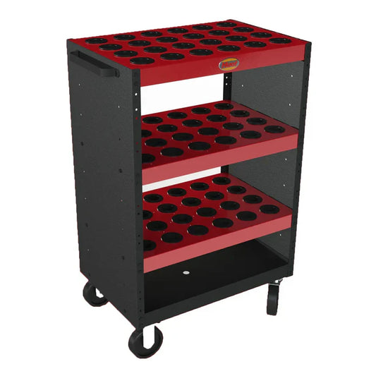 HUOT Tri-Scoot Capto C8 Tool Cart Sz 41" H X 20.25" L X 18" W Red/Black 13778