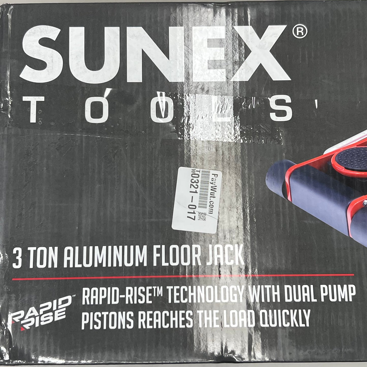 SSUNEX TOOLS 3 Ton Aluminum Floor Jack, Red 6603AJ