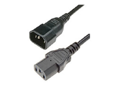 Power Distribution Unit (PDU) power cord (Black) - C14 (M) connector to C13 (F) connector - 3m (9.8ft) long - 250V, 16A