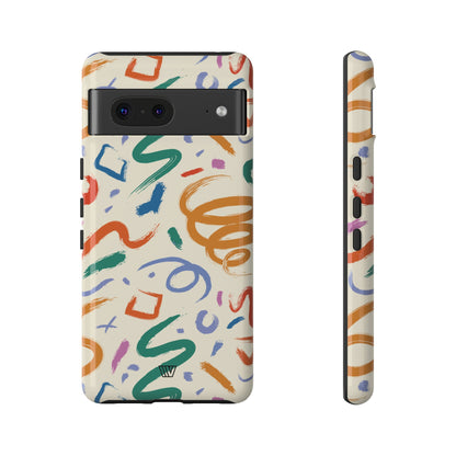 DOODLE BRUSH STROKES | Tough Phone Case