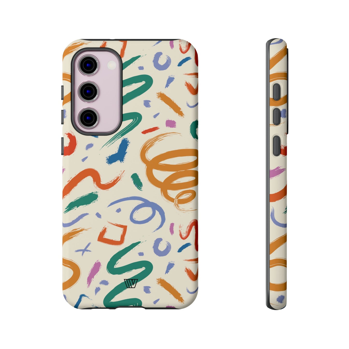 DOODLE BRUSH STROKES | Tough Phone Case