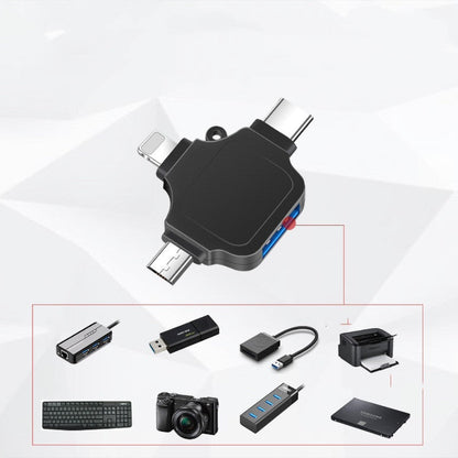 3-in-1 OTG Adapter for Apple, Type-C, Android