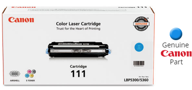 Cartouche de toner jaune Canon CRG-111, rendement de 6 000 pages