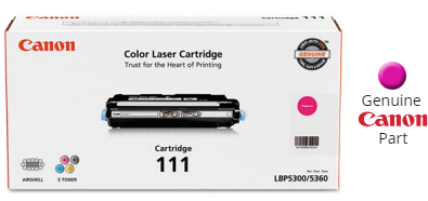 Cartouche de toner magenta Canon LBP-5360, CRG-111 (capacité 6 000)
