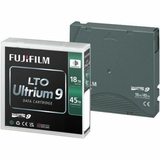 FUJIFILM LTO Ultrium 9 Data Cartridge with Case, 18/45TB Capacity